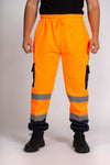 Hi-Vis Contrast Joggers - Orange/Navy