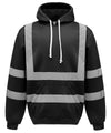 Hi-vis Pull-over Hoodie (HVK05) Black