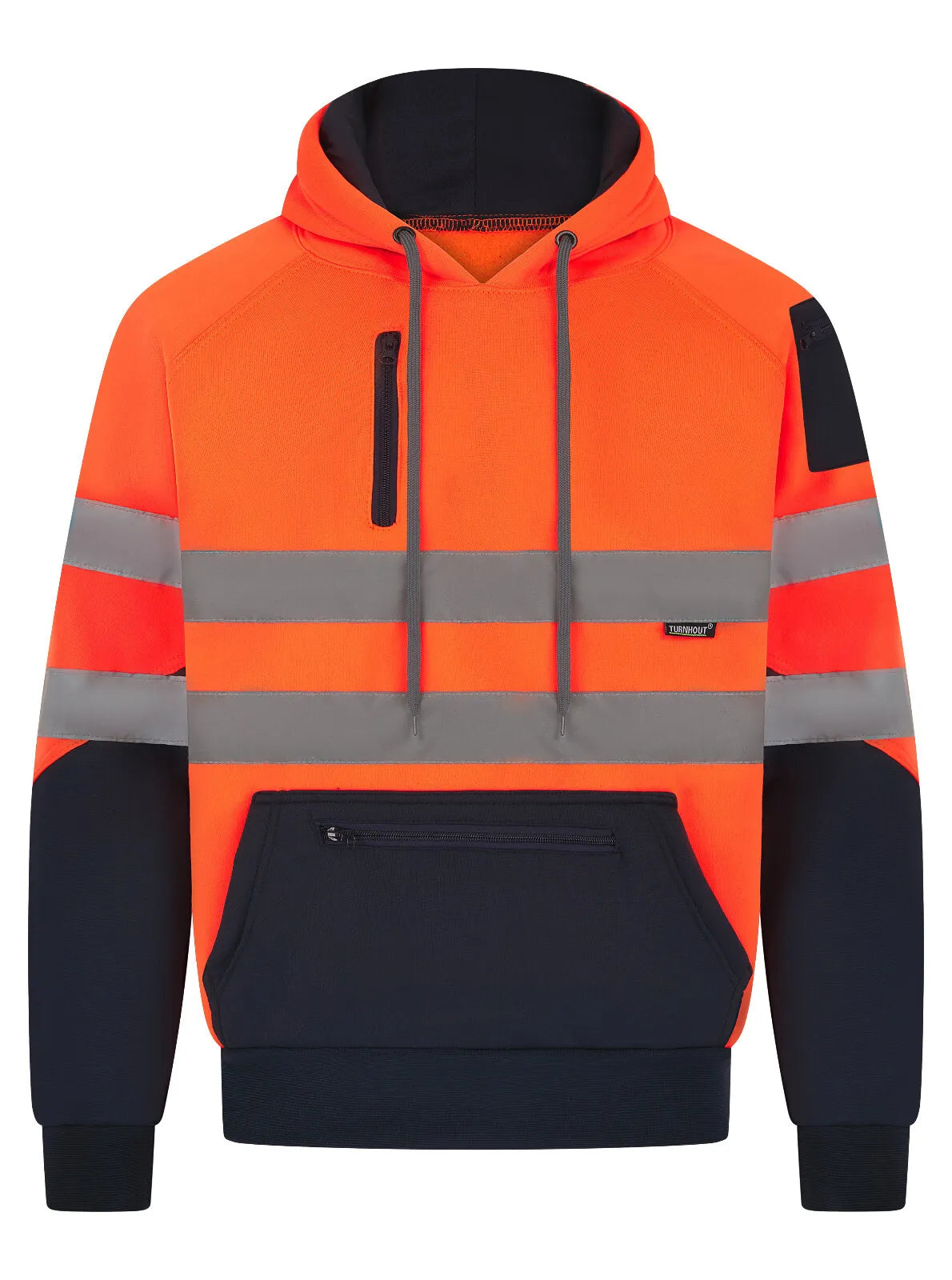 Hi Vis Hoodie Two Tone Hoody Sweatshirt