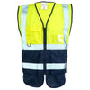 Hi Vis Yellow Navy 2 Tone Vest