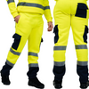 Yellow and Navy hi-viz joggers