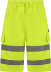 Yellow High Visibility Work Shorts 