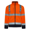 Orange Hi Vis Two Tone Softshell Jacket