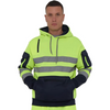 Yellow Hi Vis Hoodie Work Jumper