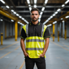 Black and Yellow Hi Vis Polo Shirt