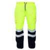 Two Tone Hi Vis Joggers Yellow