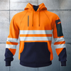 Orange Hi Vis Two Tone Hoodie